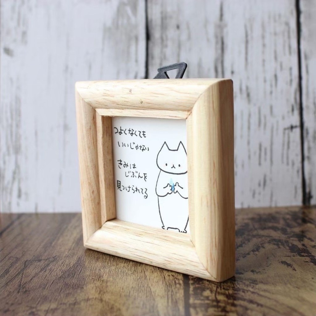 【549】【猫の絵と言葉】額付オリジナルアナログ手描きイラスト原画 自作創作作品