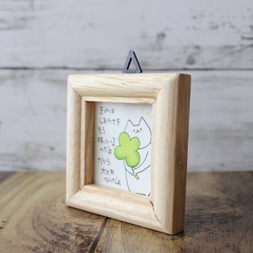 【550】【猫の絵と言葉】額付オリジナルアナログ手描きイラスト原画 手書きポエム