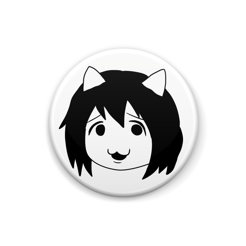 かわいい猫の缶バッジ