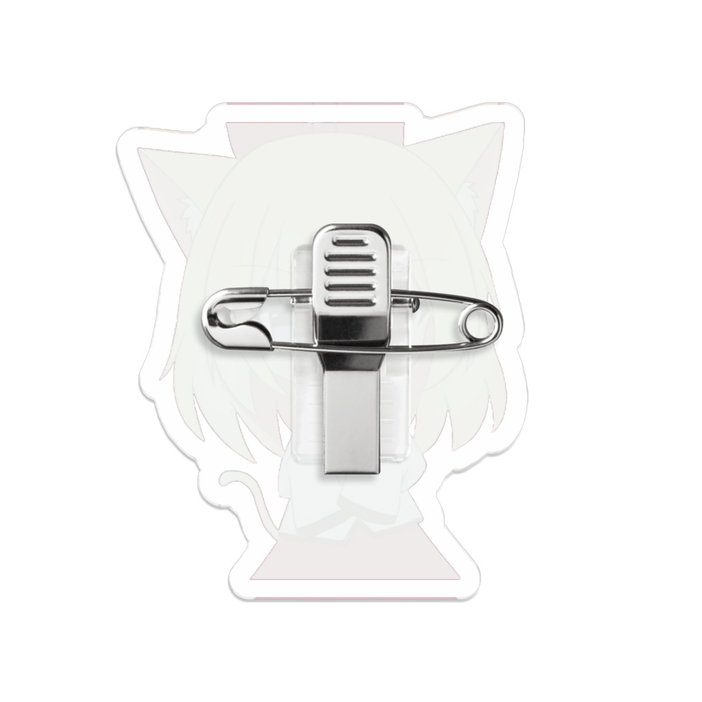 キョウゲにゃんバッジ 試作型