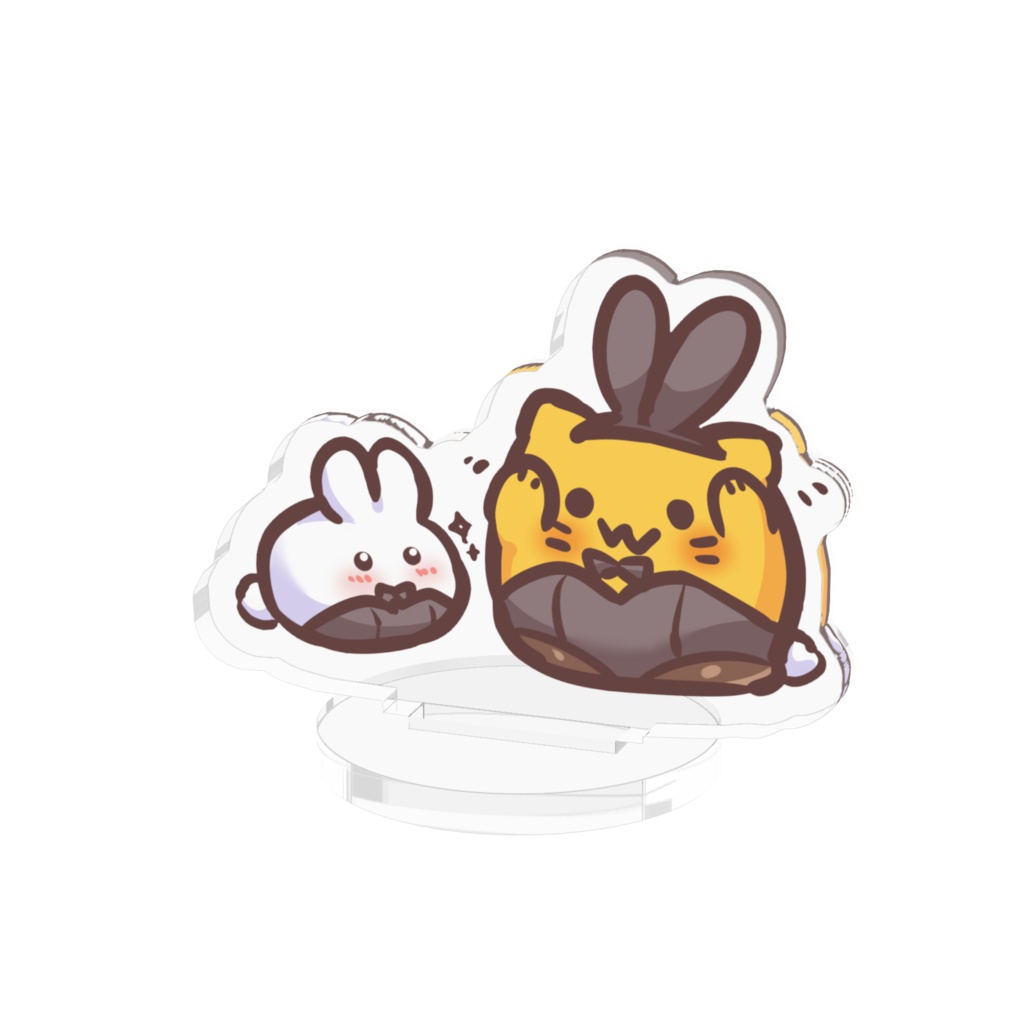 バニーにゃんぷっぷー&ぴょんぷっぷーアクリルスタンド