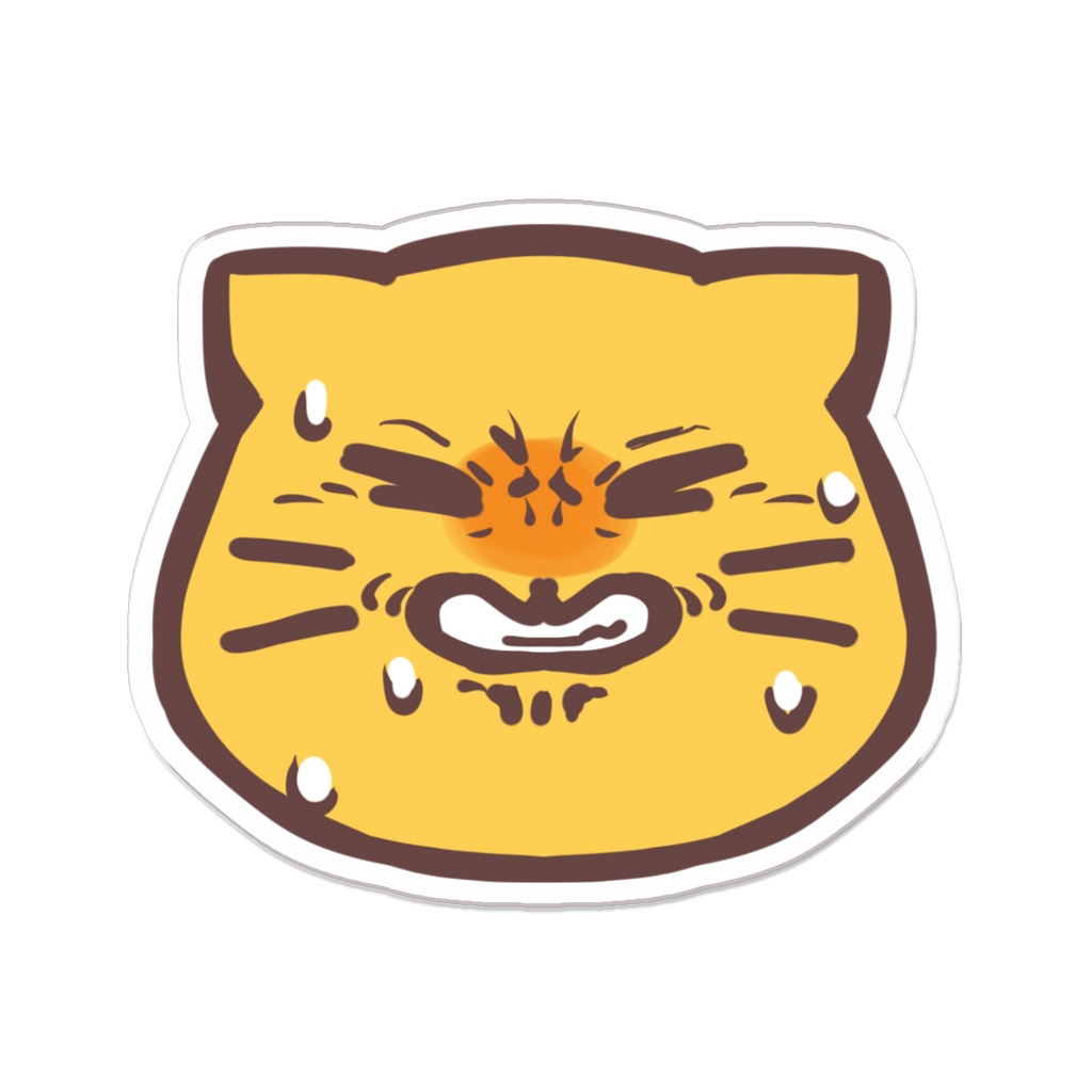 苦虫を嚙みしめるblobcatアクリルバッジ