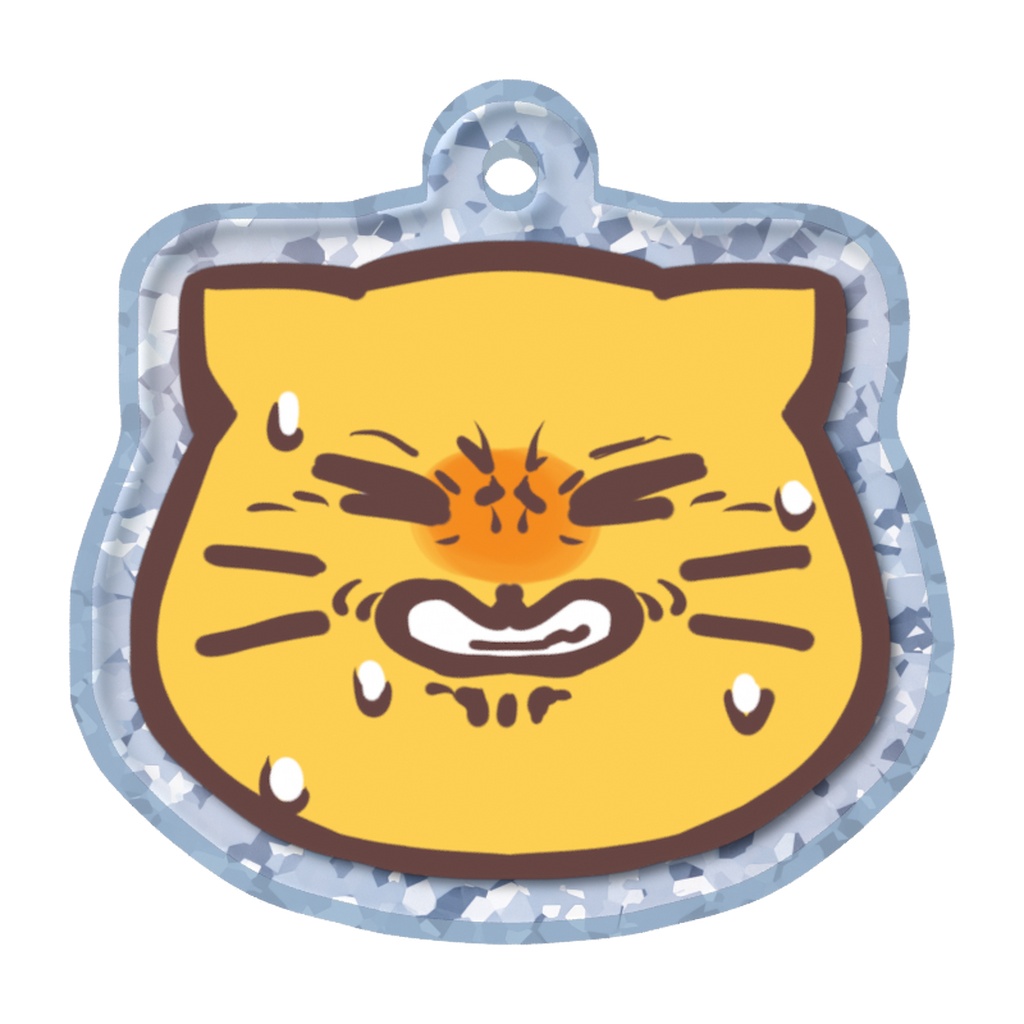 苦虫を嚙みしめるblobcat傘チャーム