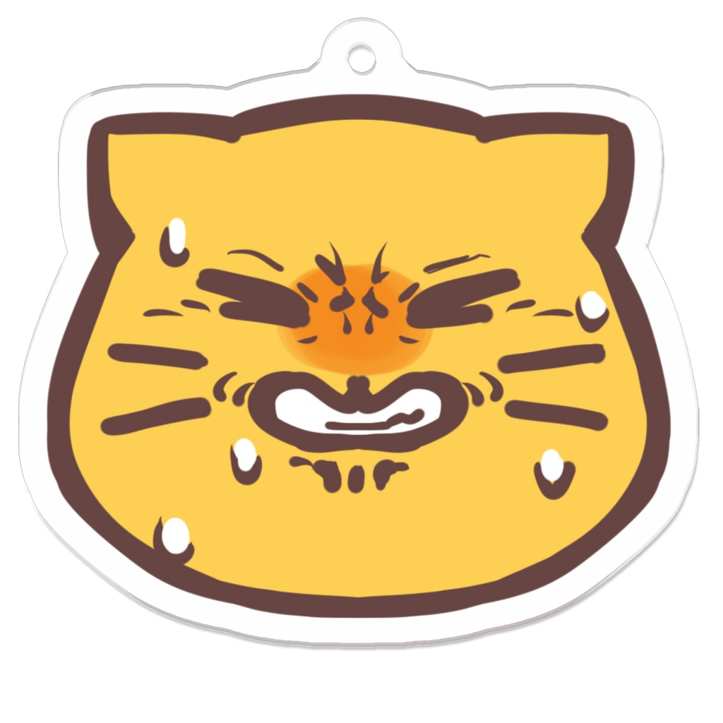 苦虫を嚙みしめるblobcatアクリルキーホルダー