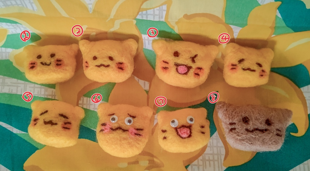 ynn式blobcat羊毛フェルトマスコット