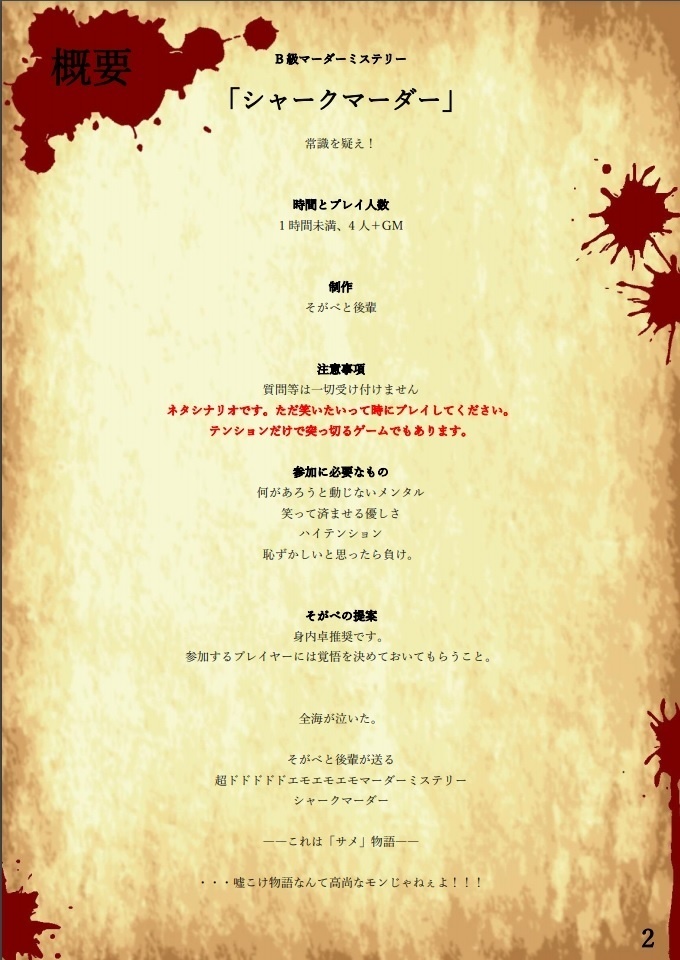 シャークマーダー(ココフォリア部屋データ対応)