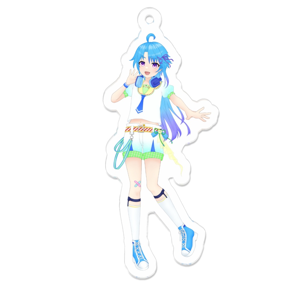 青サイアクリルキーホルダー(蒼藍アオ)