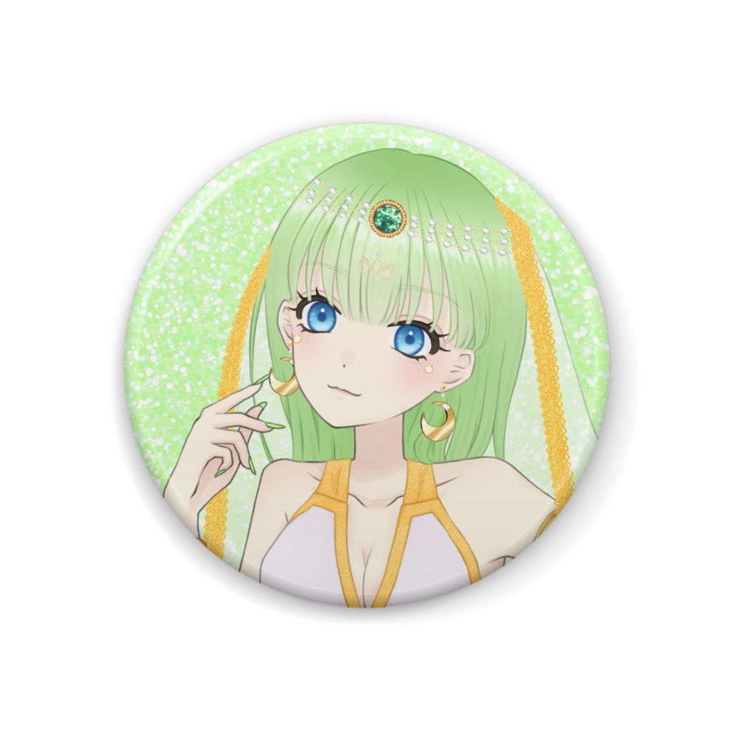 アラビアン衣装缶バッジ(月添まりも)
