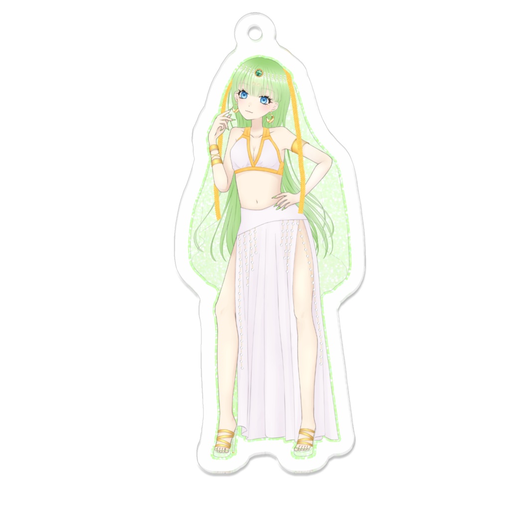 アラビアン衣装アクリルキーホルダー(月添まりも)