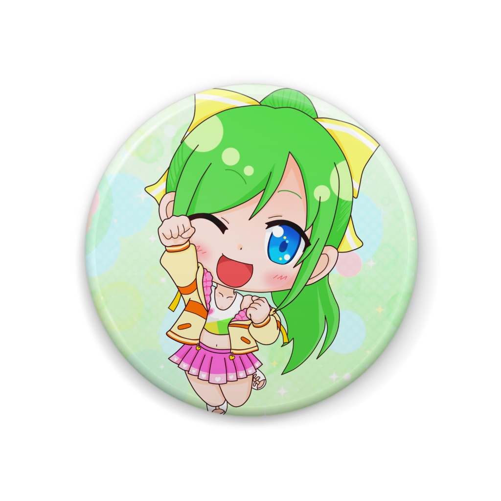 しゅわ☆ぱミニキャラ缶バッジ(月添まりも)