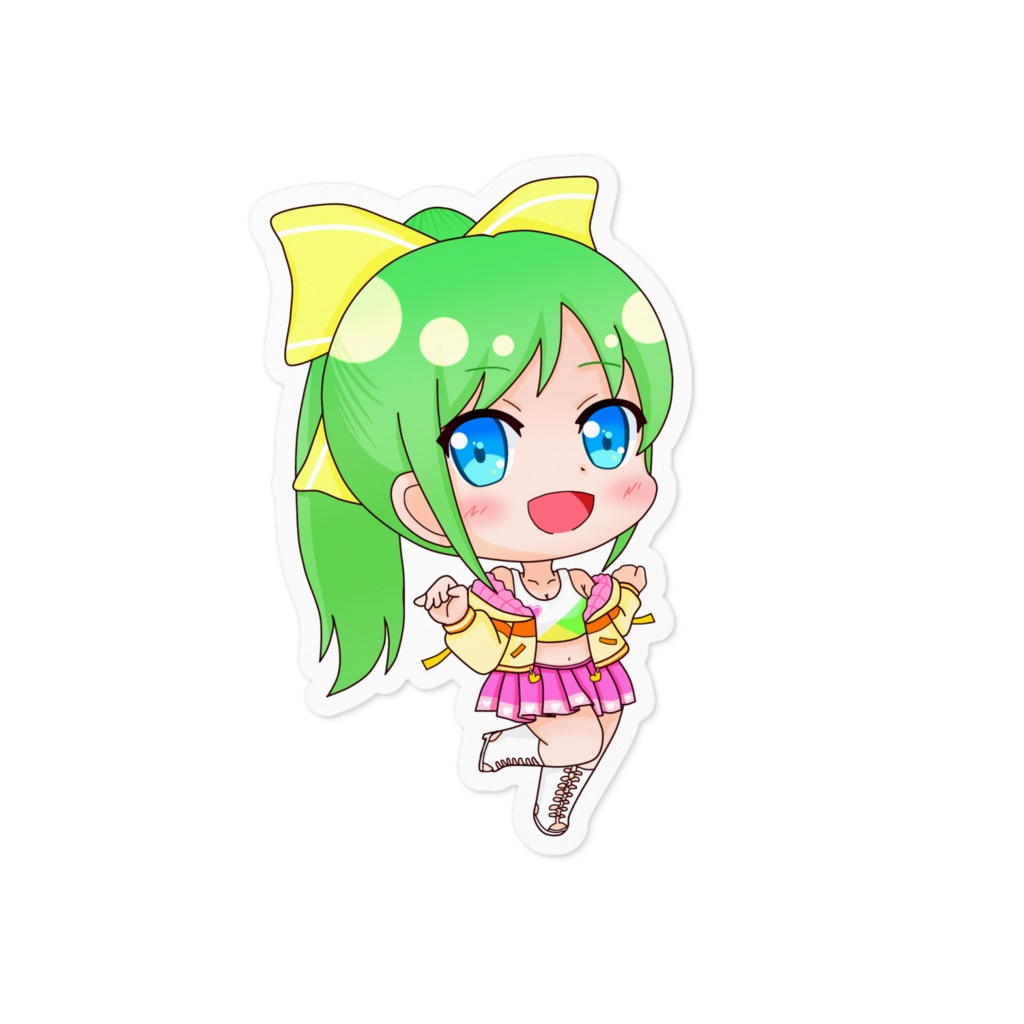 しゅわ☆ぱミニキャラステッカー(月添まりも)