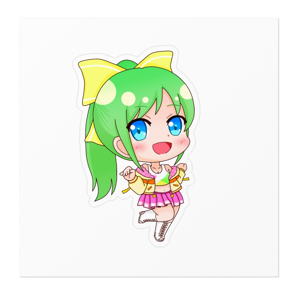 しゅわ☆ぱミニキャラステッカー(月添まりも)