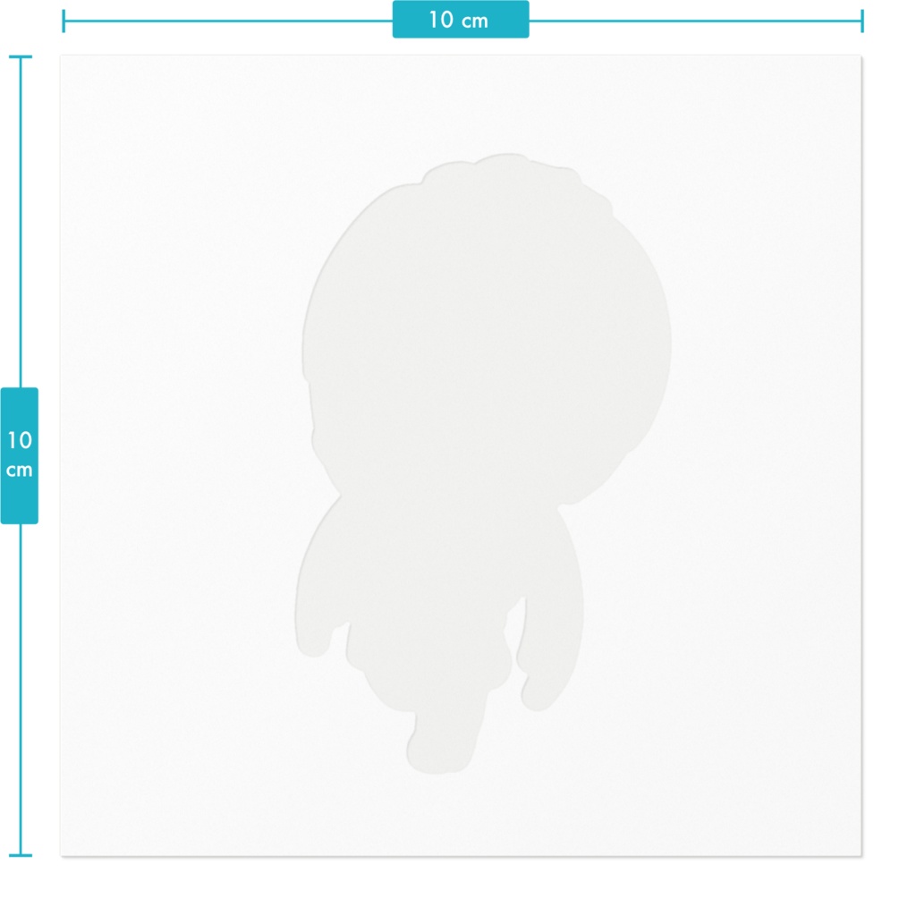 しゅわ☆ぱミニキャラステッカー(蒼藍アオ)