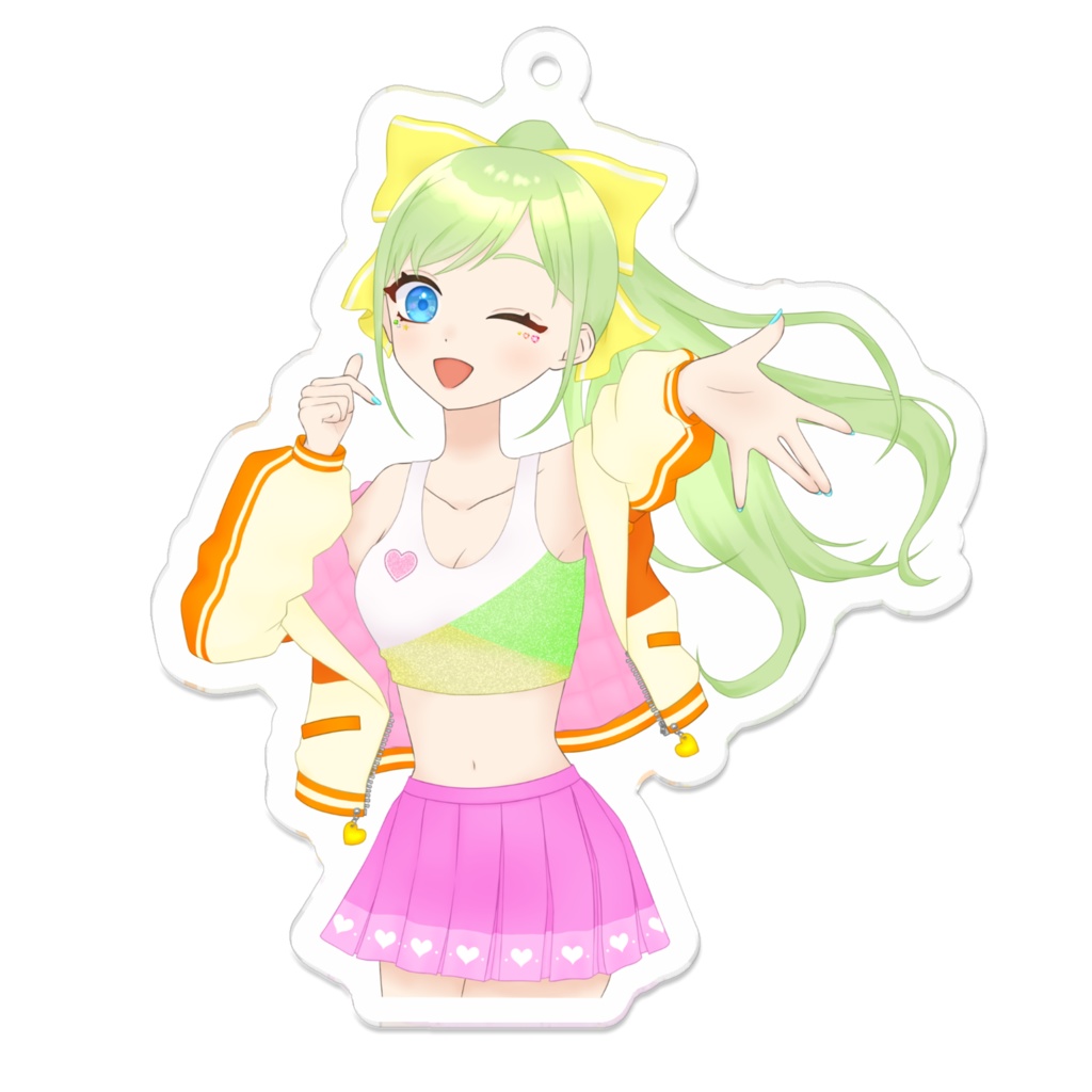 しゅわ☆ぱアクリルキーホルダー(月添まりも)
