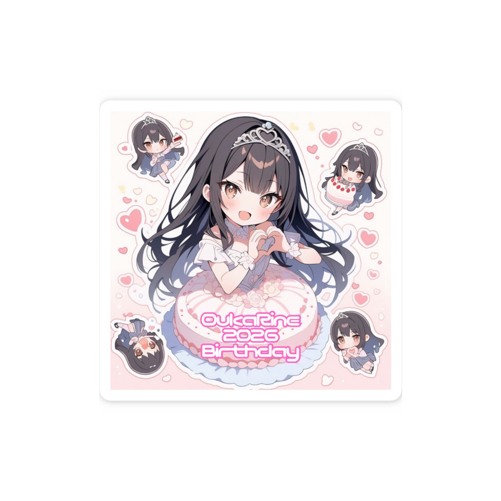 桜華 璃音 生誕祭2026 スマホステッカー Ver2