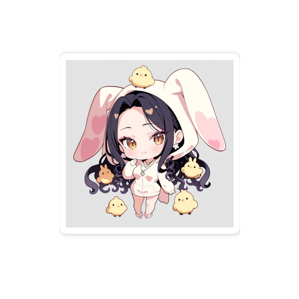 桜華璃音 ミニキャラ うさぎ部屋着 Ver 通年販売