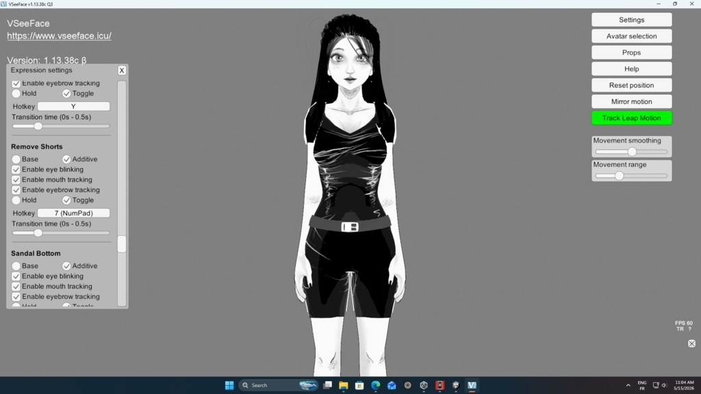 Customizable 3D female model sketchy style!