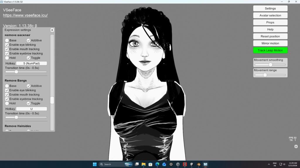 Customizable 3D female model sketchy style!
