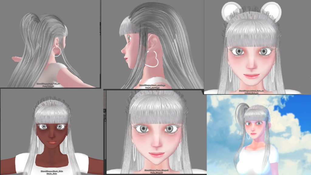 Customizable 3D female model non anime style!