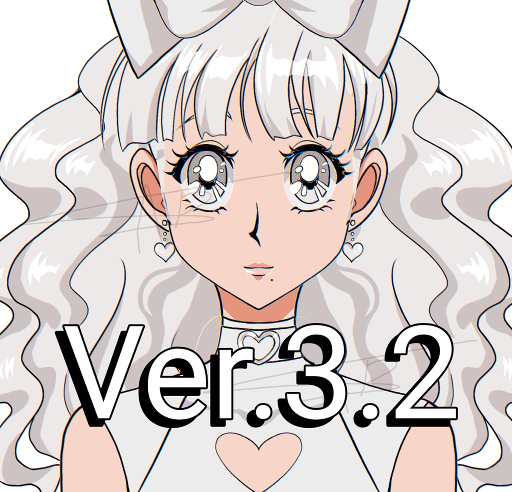 Customizable Live2D vtuber model 90s anime style (female)