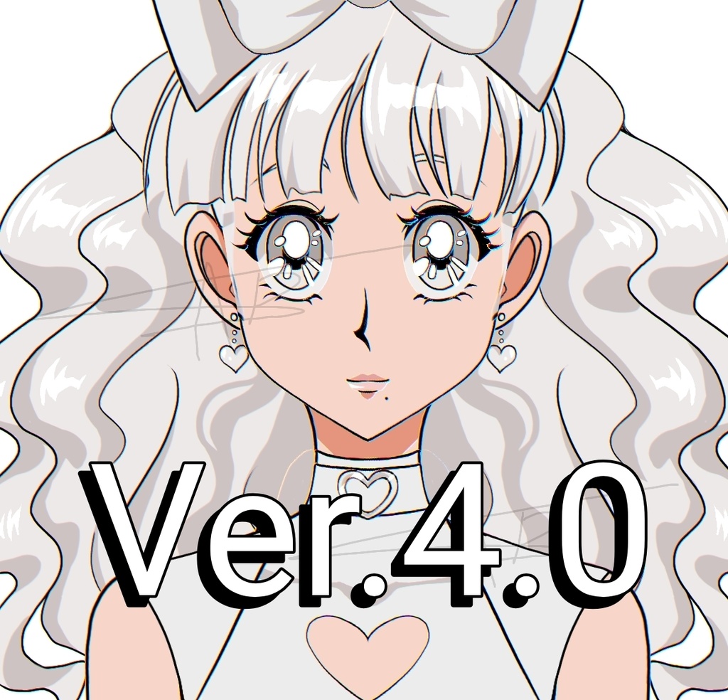 Customizable Live2D vtuber model 90s anime style (female)
