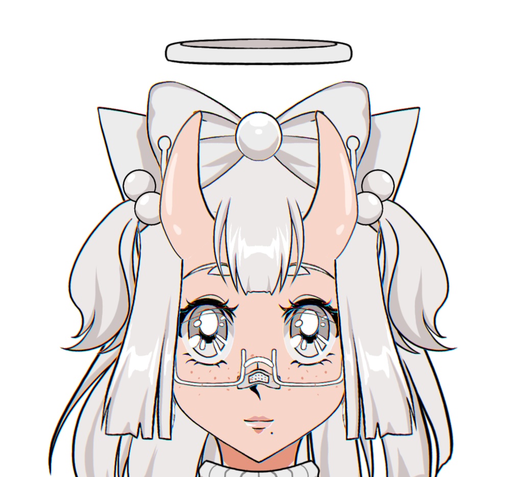 Customizable Live2D model 90s anime style (female)