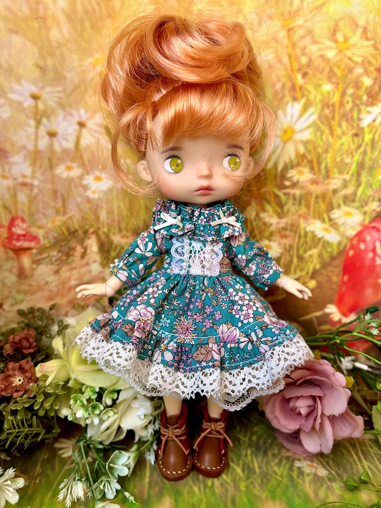 花柄のお出かけワンピース