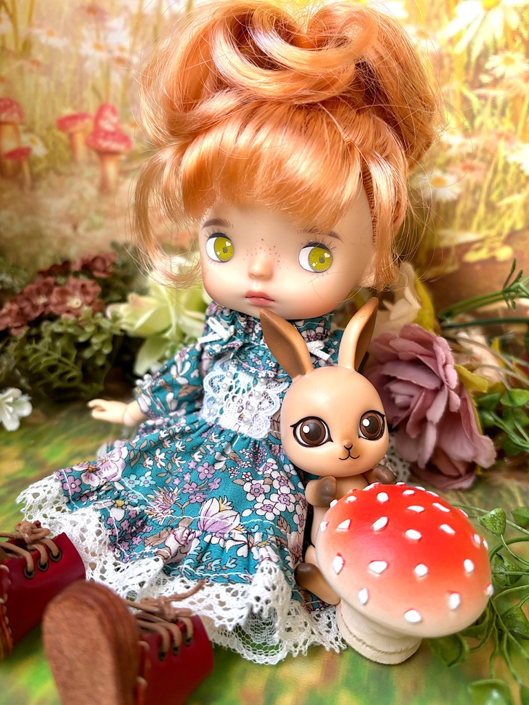 花柄のお出かけワンピース