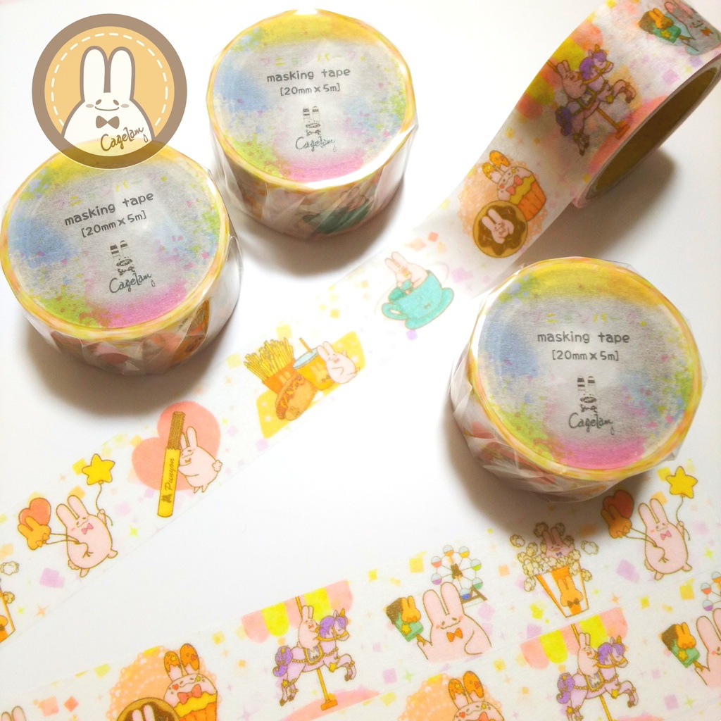 『プニョンパーク。』Cagelamオリジナルマスキングテープ