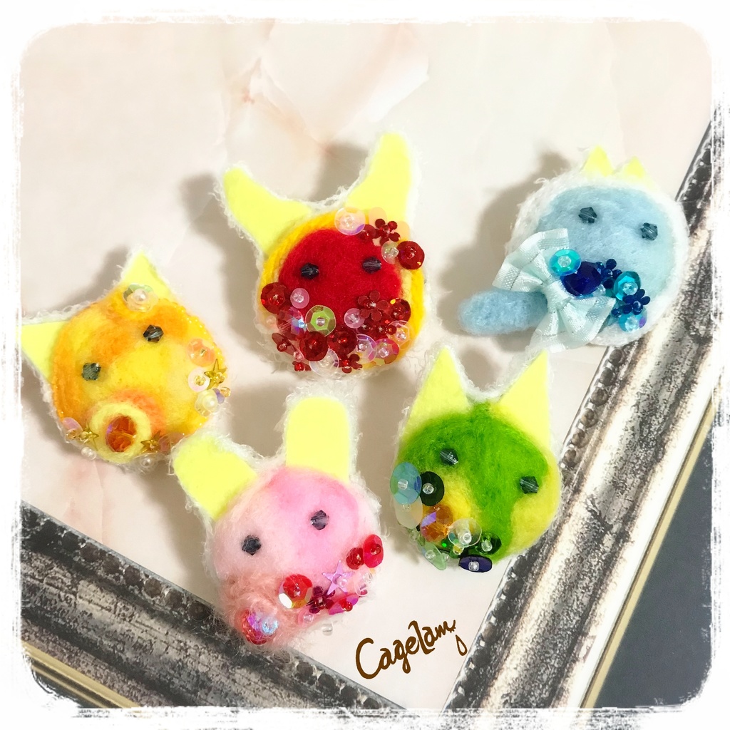 全5種 モンスターブローチ Cagelam Booth