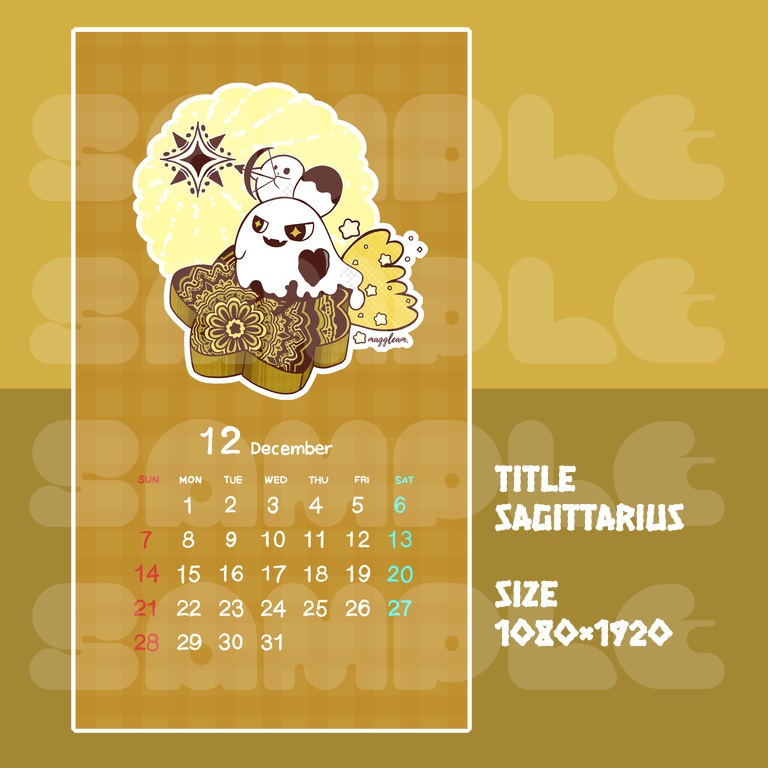 【全8種✤無料配布】スマホ壁紙/カレンダー 置き場