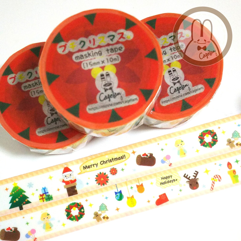 『プチクリスマス。』Cagelamオリジナルマスキングテープ