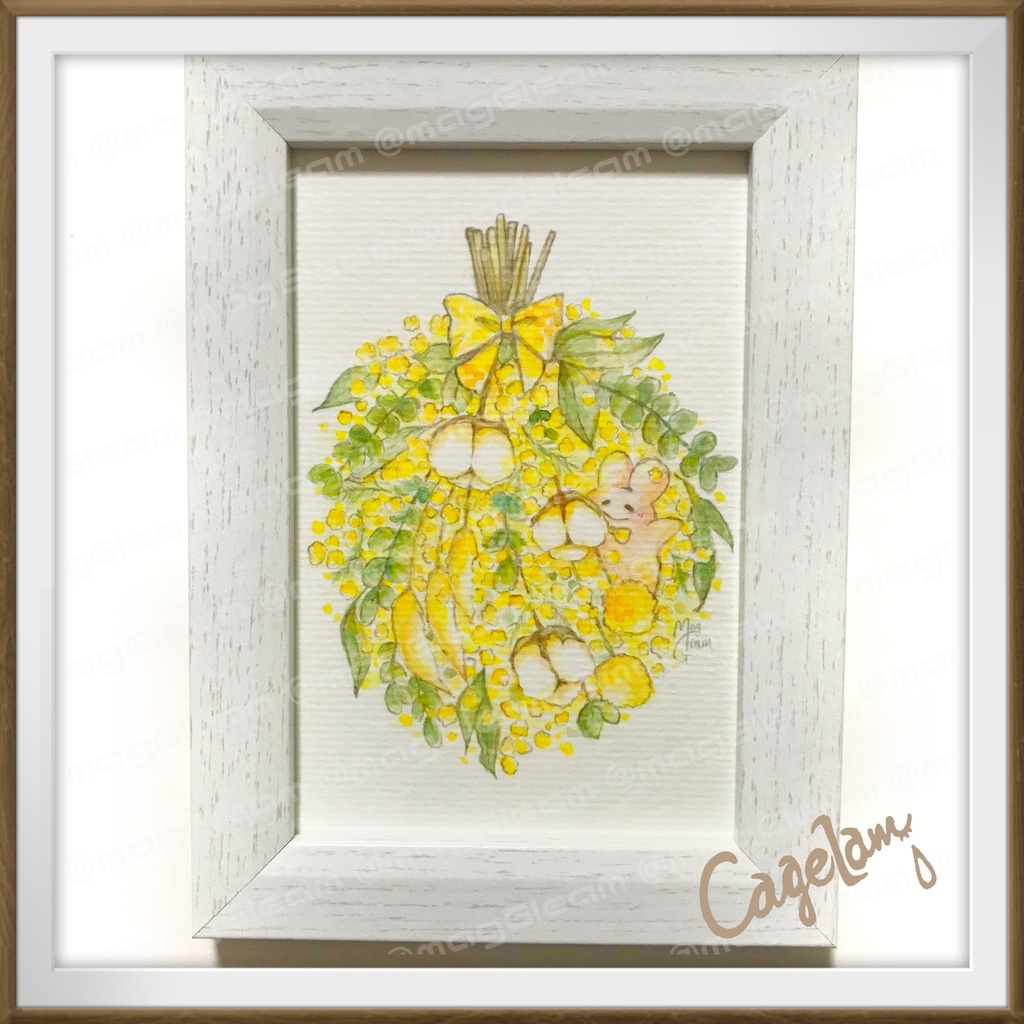 ポストカード原画【額付】