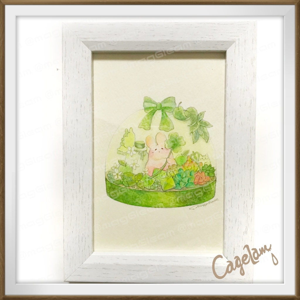 ポストカード原画【額付】