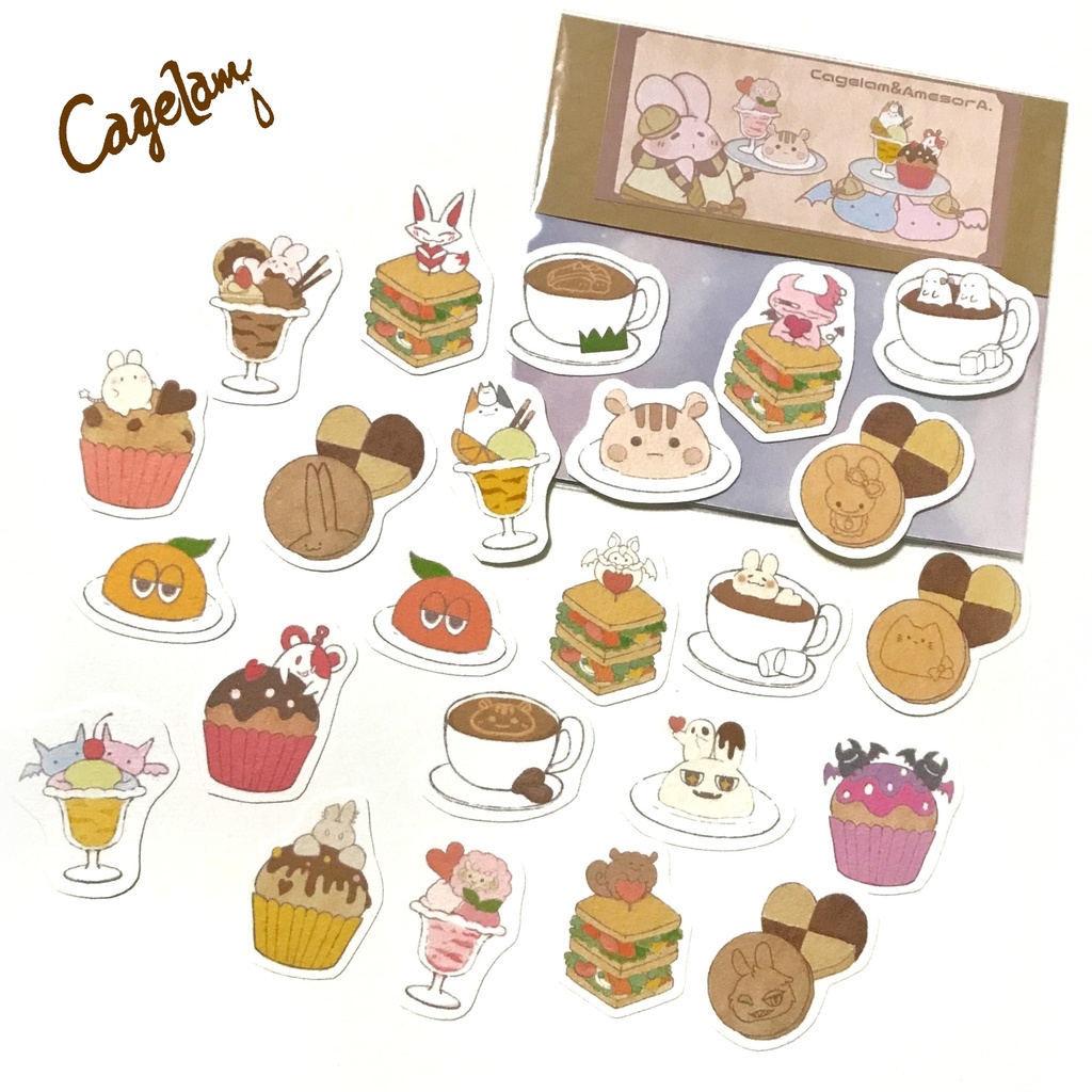 【全10種】オリキャラフレークシール