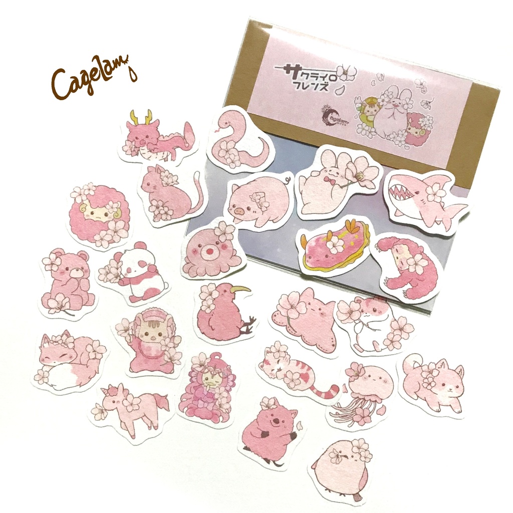 【全10種】オリキャラフレークシール