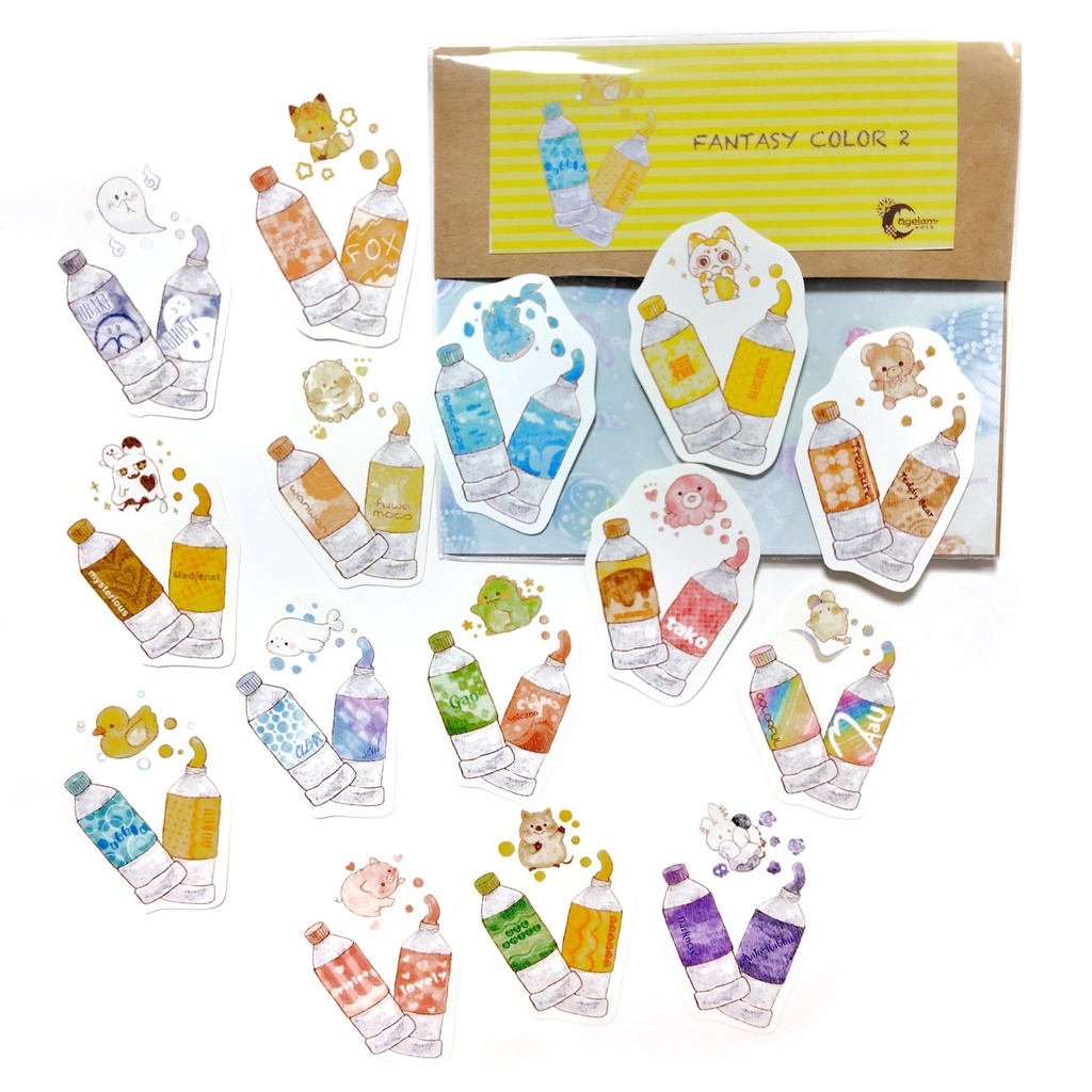 【全10種】オリキャラフレークシール