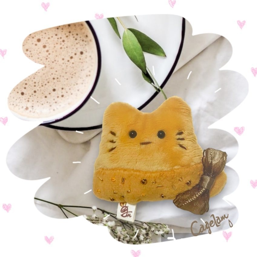 【No.180:キャラメルドーナツ】ファーファー【手のひらサイズぬいぐるみ】