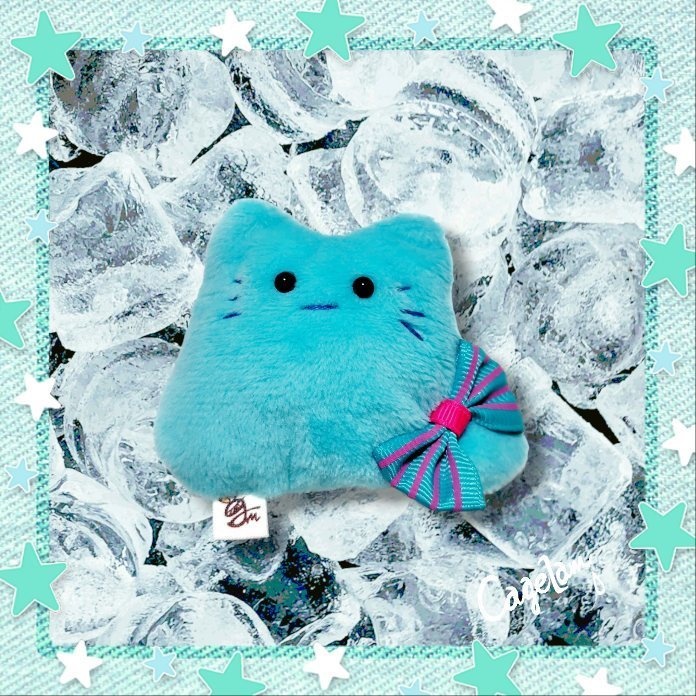 【No.234:ミントソルベ】ファーファー【手のひらサイズぬいぐるみ】