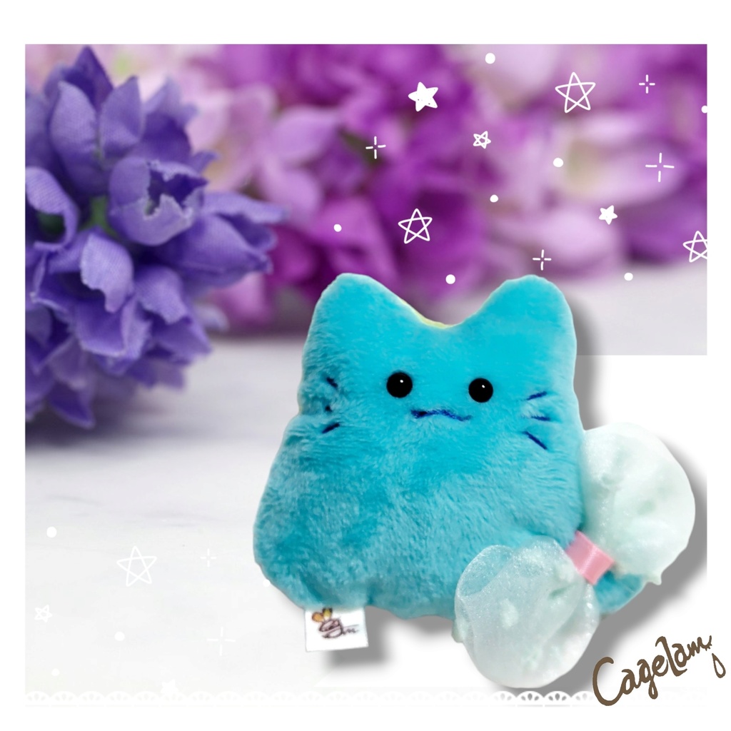 【No.283:ピース】ファーファー【手のひらサイズぬいぐるみ】