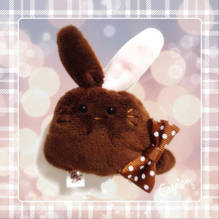 【No.314:ラブチョコ】ファーファー【手のひらサイズぬいぐるみ】