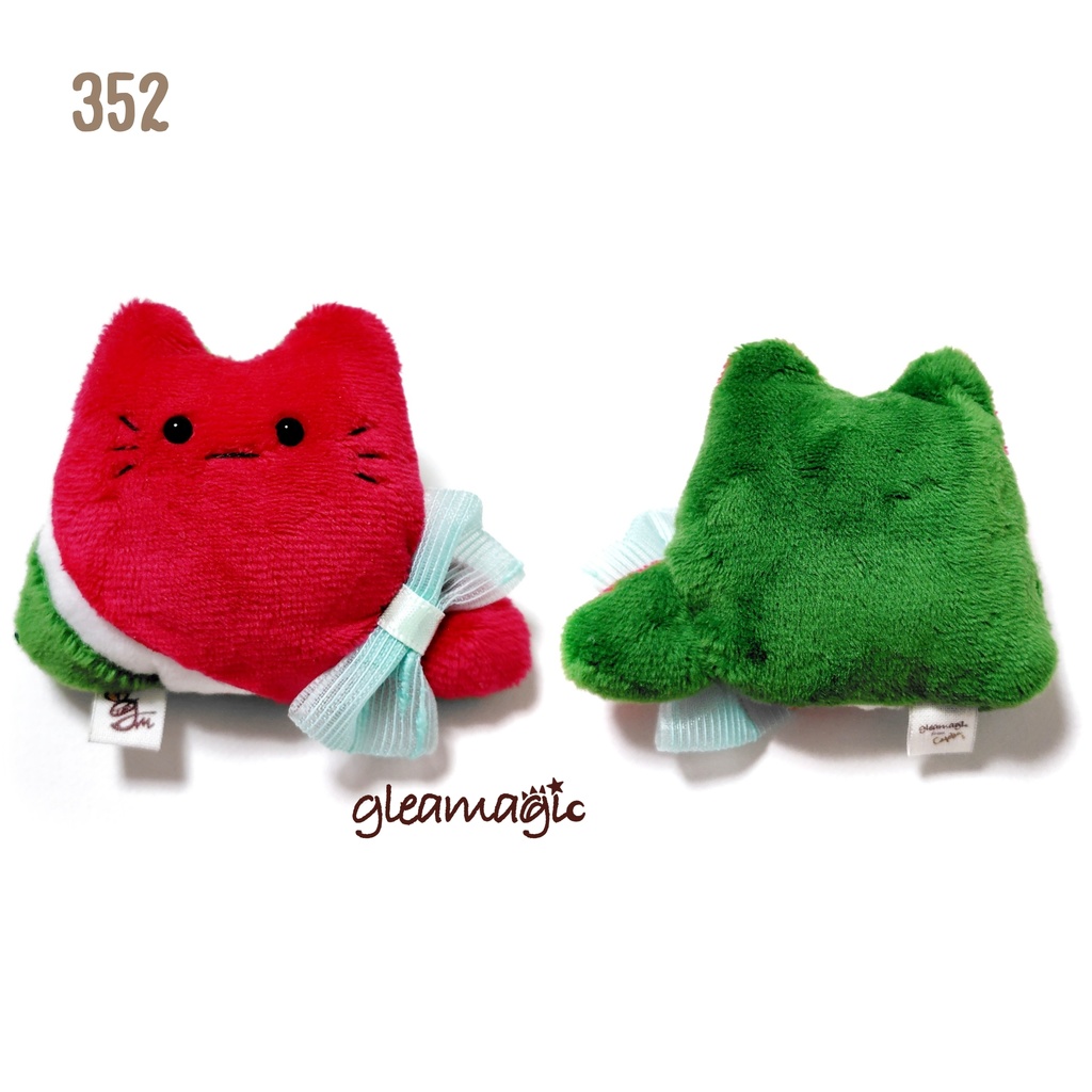 【No.352:スイカちゃん】ファーファー【手のひらサイズぬいぐるみ】