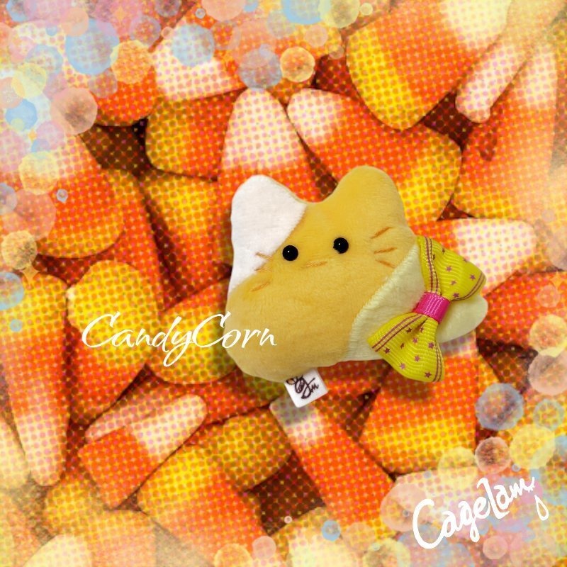 【No.384:キャンディコーン】ファーファー【手のひらサイズぬいぐるみ】