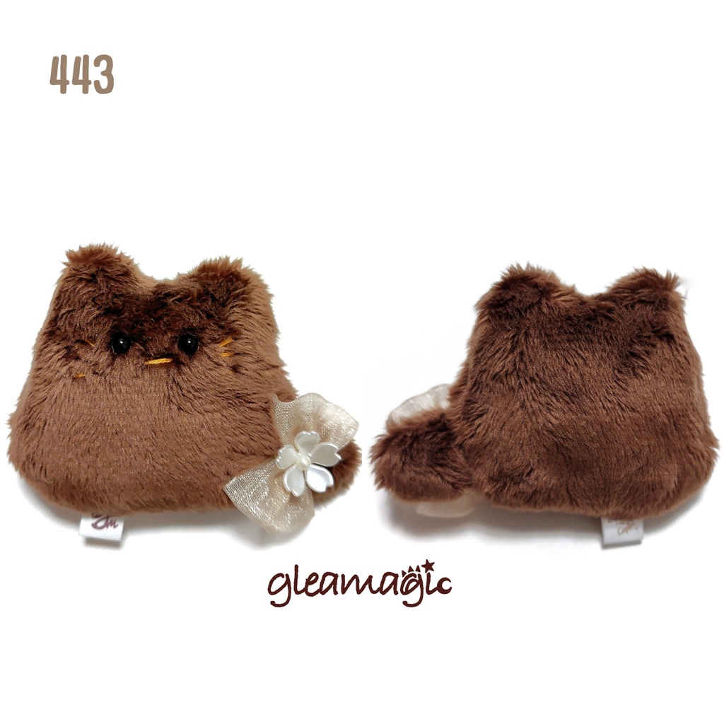 【No.443:冬桜】ファーファー【手のひらサイズぬいぐるみ】