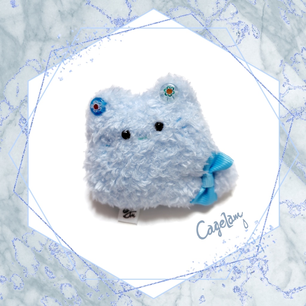 【No.450:アオハル】ファーファー【手のひらサイズぬいぐるみ】