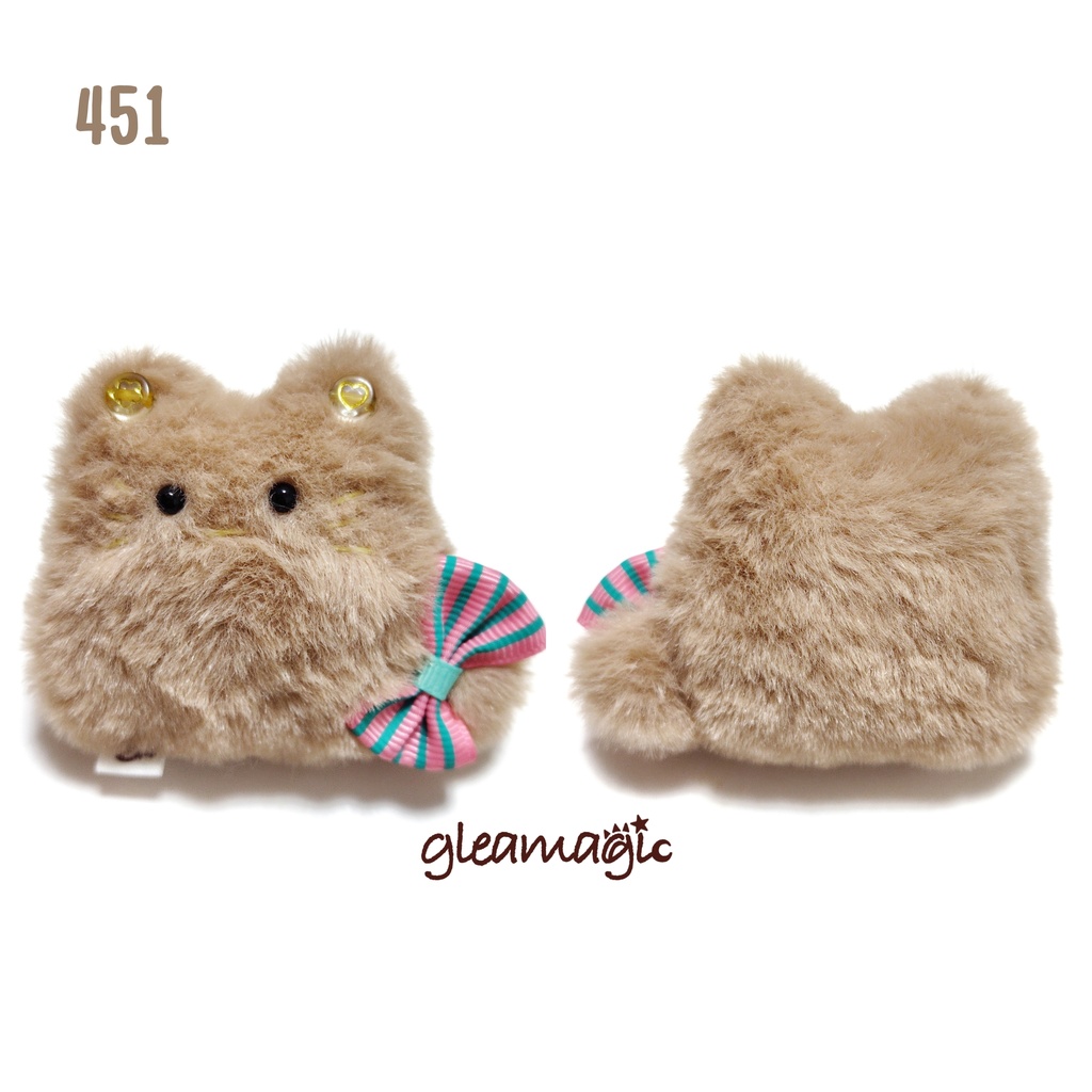 【No.451:フラワーハート】ファーファー【手のひらサイズぬいぐるみ】