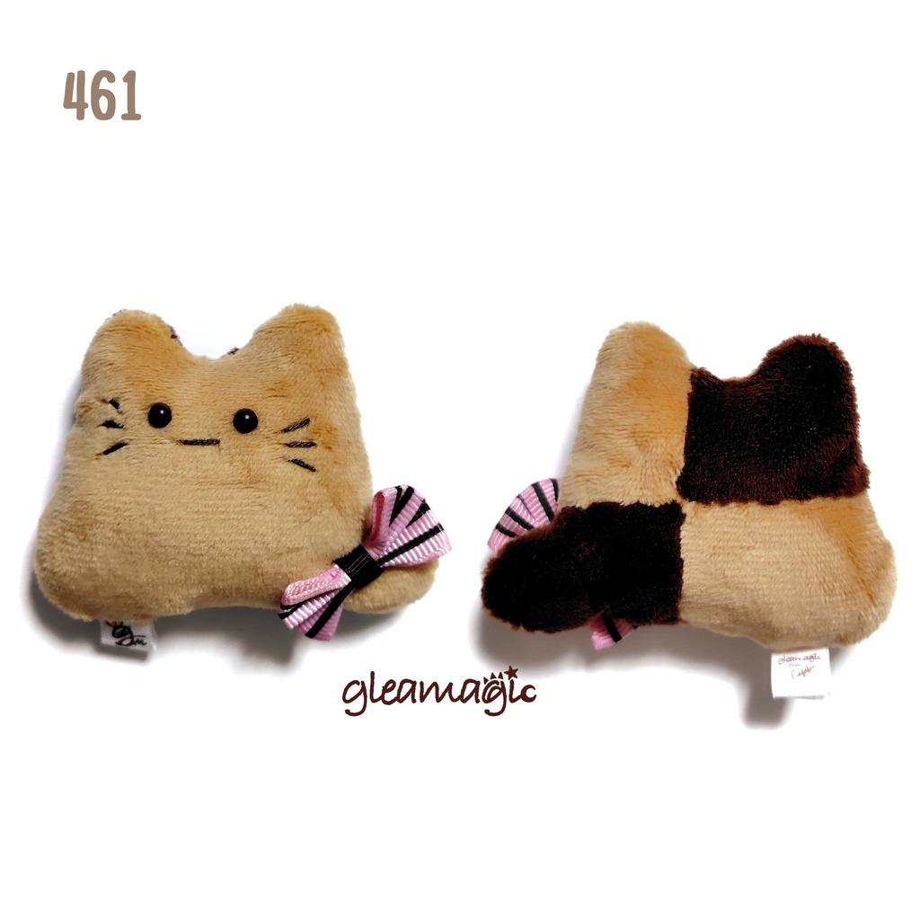 【No.461:市松クッキー】ファーファー【手のひらサイズぬいぐるみ】