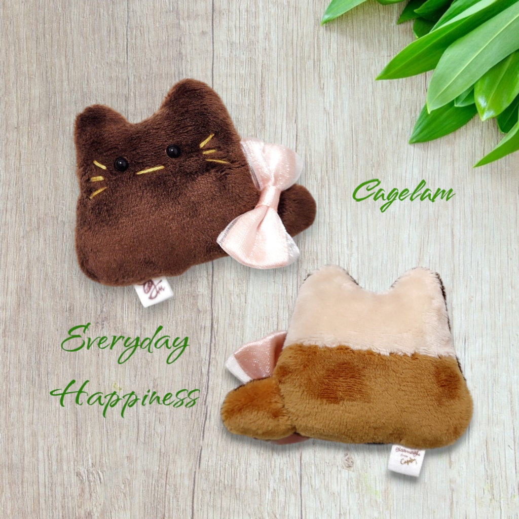 【No.464:ビタービスケット】ファーファー【手のひらサイズぬいぐるみ】