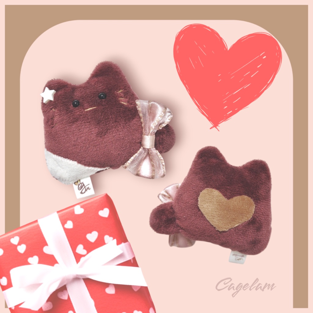 【No.475:甘愛】ファーファー【手のひらサイズぬいぐるみ】