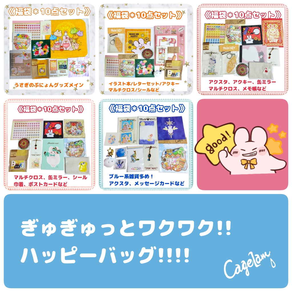 【全5種類!!福袋】ワクワクハッピーバッグ